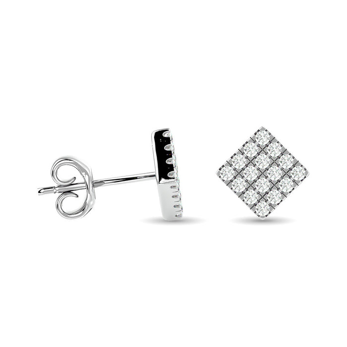 Diamond 1/3 ct tw Fashion Earrings in 10K White Gold