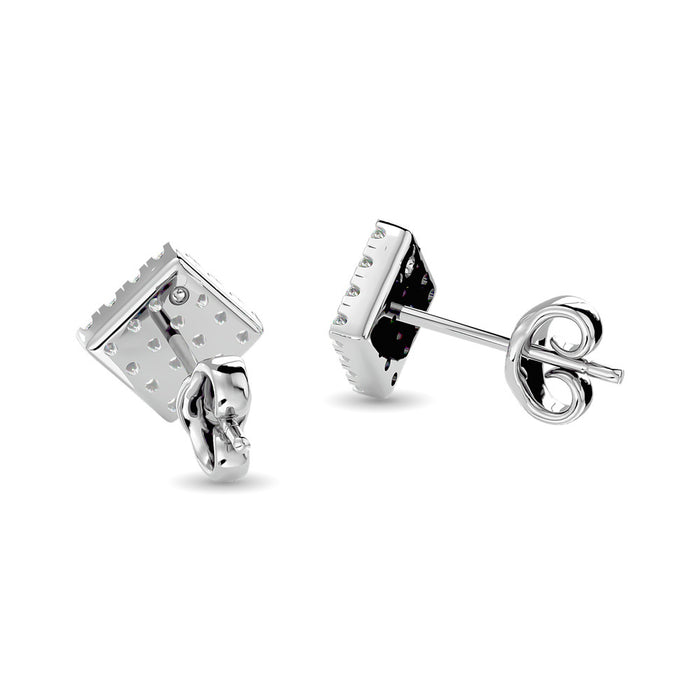 Diamond 1/3 ct tw Fashion Earrings in 10K White Gold