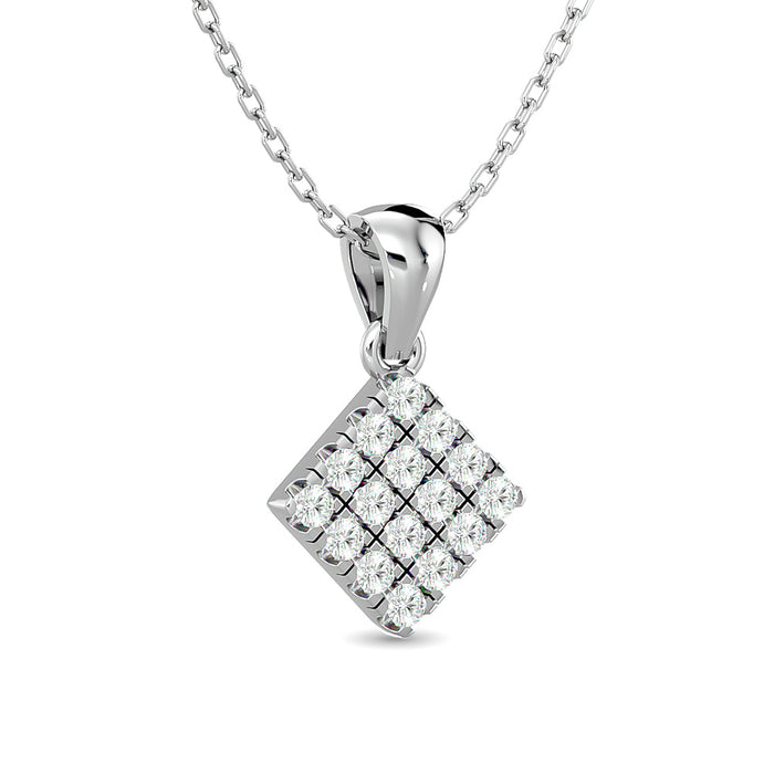 Diamond 1/5 ct tw Fashion Pendant in 10K White Gold