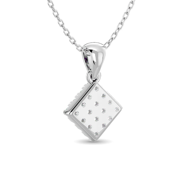 Diamond 1/5 ct tw Fashion Pendant in 10K White Gold