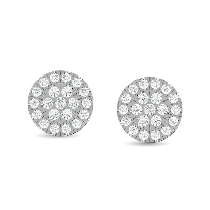 Diamond Stud earrings 1/3 ct tw in 10K White Gold