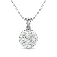 Thumbnail for Diamond Round Shape Pendant 1/5 ct tw in 10K White Gold