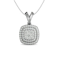 Thumbnail for Diamond 1/2 ct tw Fashion Pendant in 14K White Gold