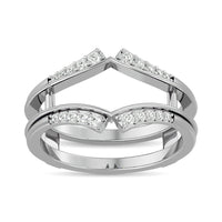 Thumbnail for Diamond Guard Ring 1/5 ct tw in 10K White Gold