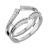 Thumbnail for Diamond Guard Ring 1/5 ct tw in 10K White Gold