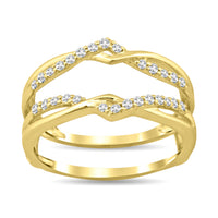 Thumbnail for Diamond Guard Ring 1/4 ct tw in 10K Yellow Gold