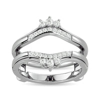 Thumbnail for Diamond Guard Ring 1/4 ct tw in 10K White Gold