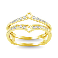 Thumbnail for Diamond Guard Ring 1/5 ct tw in 10K Yellow Gold