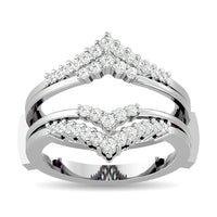 Thumbnail for Diamond 1/3 ct tw Round Cut Guard Ring  in 10K White Gold