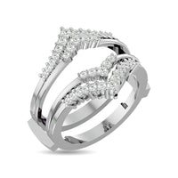 Thumbnail for Diamond 1/3 ct tw Round Cut Guard Ring  in 10K White Gold