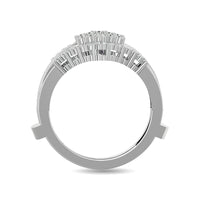 Thumbnail for Diamond 1/3 ct tw Round Cut Guard Ring  in 10K White Gold
