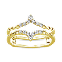 Thumbnail for Diamond Guard Ring 1/4 ct tw in 10K Yellow Gold