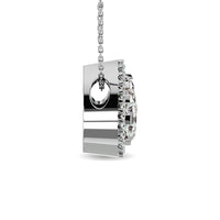 Thumbnail for Diamond 1/2 ct tw Pear Shape Fashion Pendant in 14K White Gold