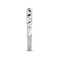 Thumbnail for Diamond 1/10 ct tw Heart Stackable Ring in 10K White Gold