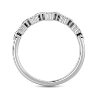 Thumbnail for Diamond 1/10 ct tw Heart Stackable Ring in 10K White Gold
