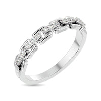 Thumbnail for Diamond 1/10 ct tw Ladies band in 10K White Gold