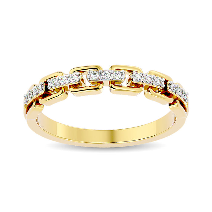 Diamond 1/10 ct tw Ladies band in 10K Yellow Gold