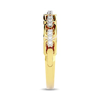 Thumbnail for Diamond 1/10 ct tw Ladies band in 10K Yellow Gold