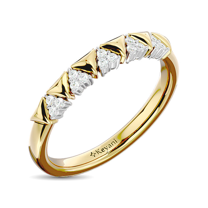 Diamond Stackable Band 1/10 ct tw in 10K Yellow Gold