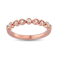 Thumbnail for Diamond Stackable Band 1/10 ct tw in 10K Rose Gold
