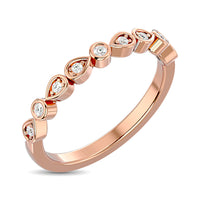 Thumbnail for Diamond Stackable Band 1/10 ct tw in 10K Rose Gold