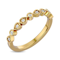 Thumbnail for Diamond 1/10 ct tw Stackable band in 10K Yellow Gold