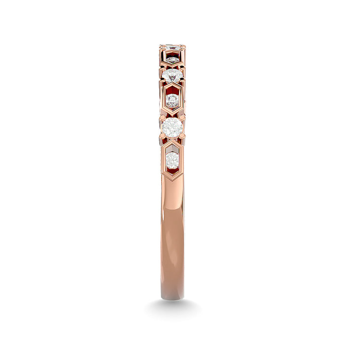 Diamond Stackable Band 1/6 ct tw in 10K Rose Gold