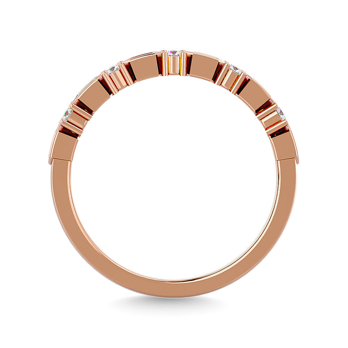 Diamond Stackable Band 1/6 ct tw in 10K Rose Gold