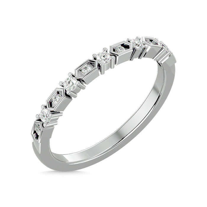 Diamond Stackable Band 1/6 ct tw in 14K White Gold