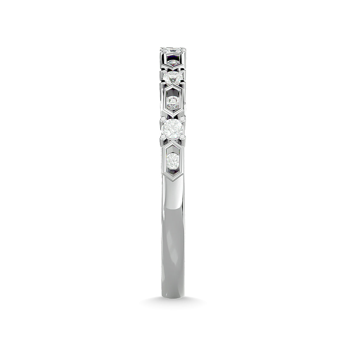 Diamond Stackable Band 1/6 ct tw in 14K White Gold