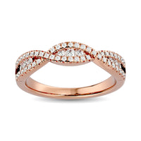 Thumbnail for Diamond 1/3 ct tw Stackable band in 14K Rose Gold