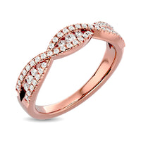 Thumbnail for Diamond 1/3 ct tw Stackable band in 14K Rose Gold