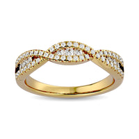 Thumbnail for Diamond 1/3 ct tw Stackable band in 14K Yellow Gold