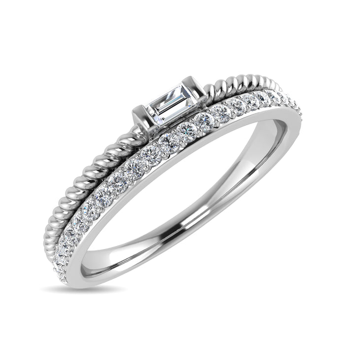 Diamond 1/6 Ct.Tw. Bridal Ring in 10K White Gold