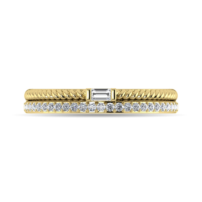 Diamond 1/6 Ct.Tw. Bridal Ring in 10K Yellow Gold