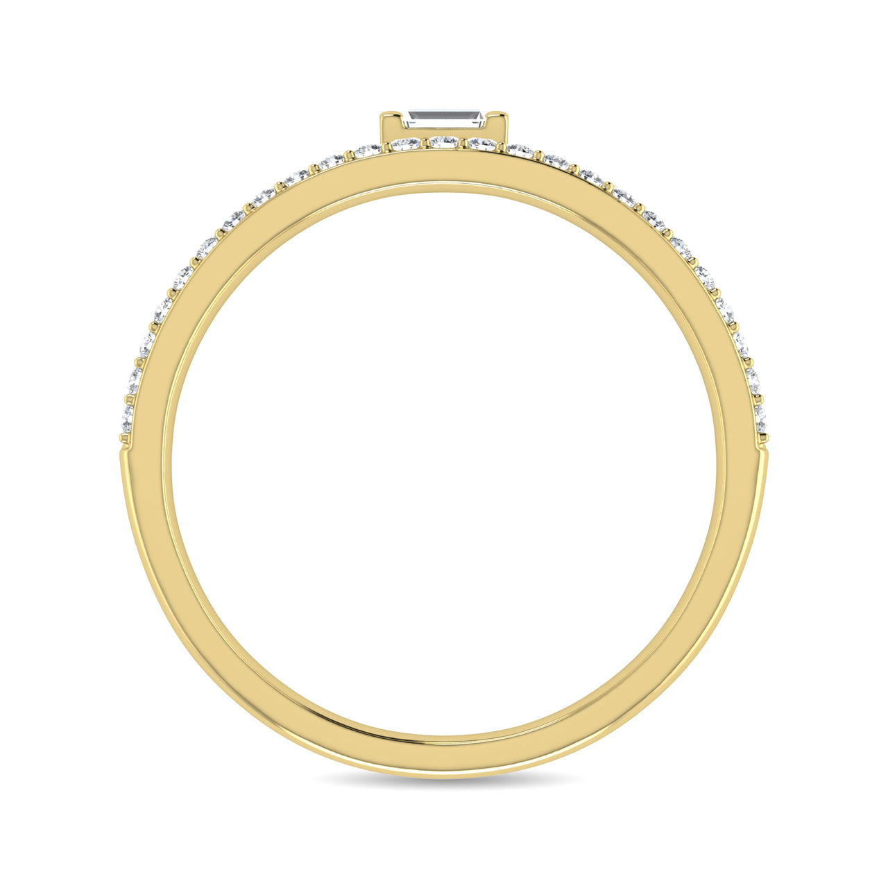 Diamond 1/6 Ct.Tw. Bridal Ring in 10K Yellow Gold