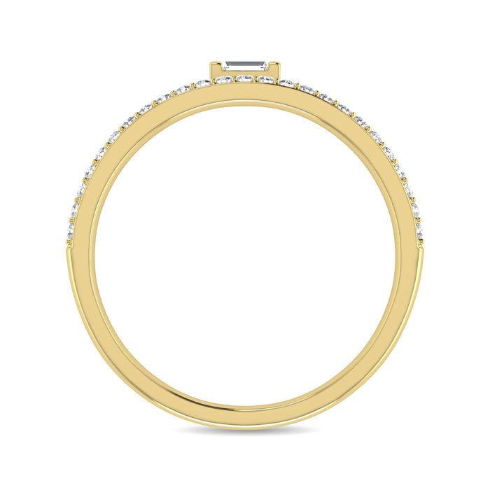 Diamond 1/6 Ct.Tw. Bridal Ring in 10K Yellow Gold