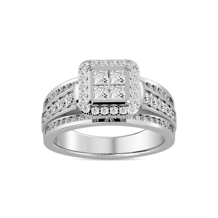 Diamond Engagement Ring 7/8 ct tw in 10K White Gold