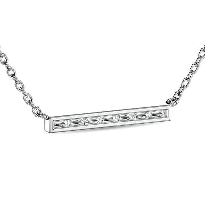 Diamond 1/5 Ct.Tw. Fashion Necklace in 14K White Gold