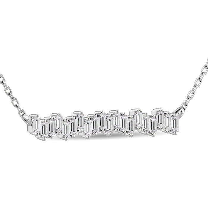 Diamond 1/4 Ct.Tw. Fashion Necklace in 14K White Gold