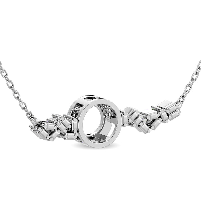 Diamond 1/8 Ct.Tw. Fashion Necklace in 10K White Gold