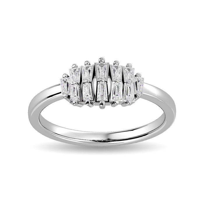 Diamond 1/4 Ct.Tw. Fashion Ring in 10K White Gold