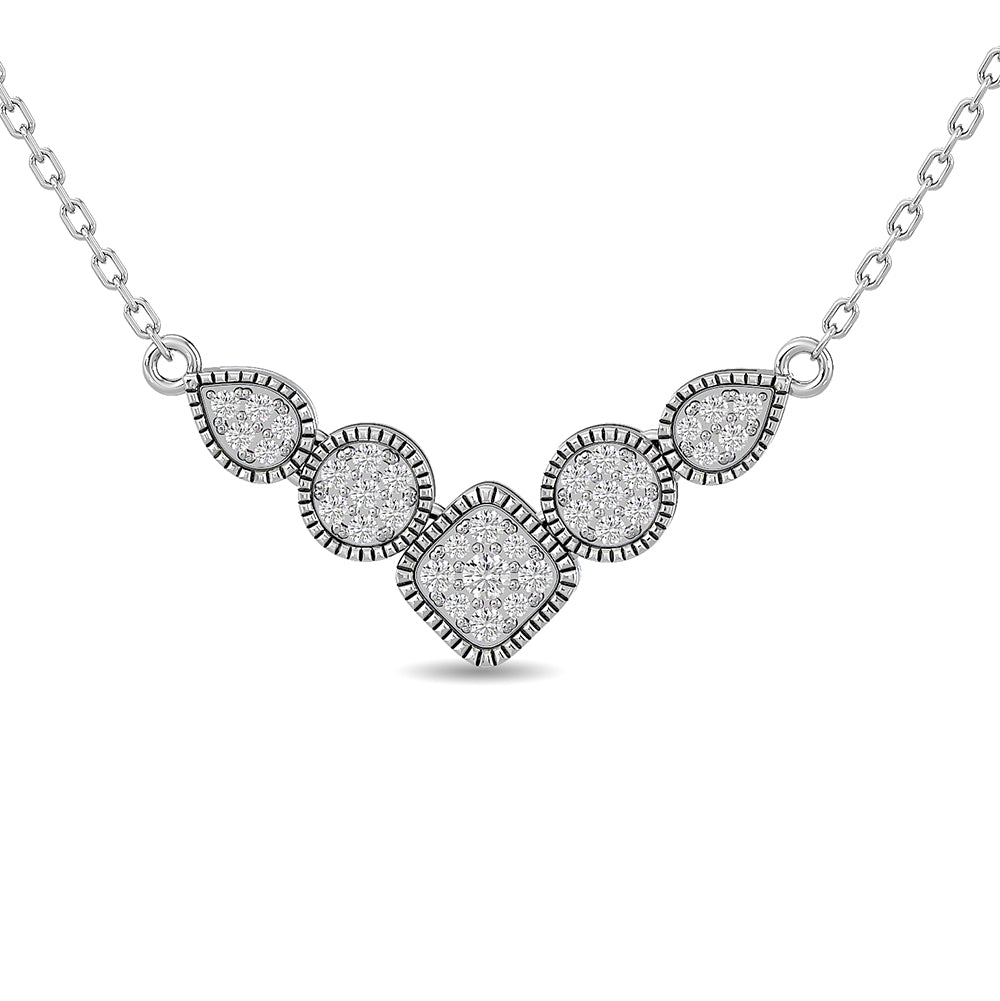 Diamond 1/4 ct tw Fashion Pendant in 10K White Gold