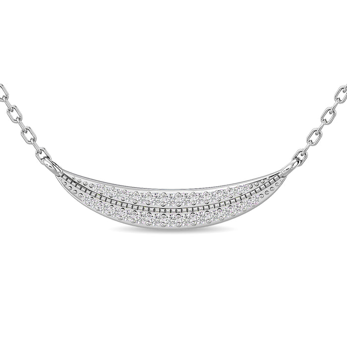 Diamond 1/4 Ct.Tw. Fashion Necklace in 10K White Gold