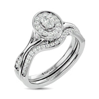 Thumbnail for Diamond 1/2 Ct.Tw. Oval Cut Bridal Ring in 14K White Gold