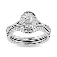 Thumbnail for Diamond 1/2 Ct.Tw. Oval Cut Bridal Ring in 14K White Gold