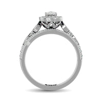 Thumbnail for Diamond 5/8 Ct.Tw. Oval Cut Bridal Ring in 14K White Gold