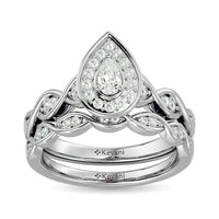 Thumbnail for Diamond 1/2 Ct.Tw. Pear Cut Bridal Ring in 14K White Gold