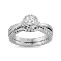 Thumbnail for Diamond 5/8 Ct.Tw. Round Cut Bridal Ring in 14K White Gold