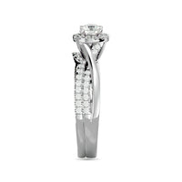 Thumbnail for Diamond 5/8 Ct.Tw. Round Cut Bridal Ring in 14K White Gold